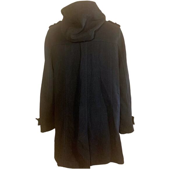 VTG Y2K GAP Recycled Wool Toggle Coat Womens SZ M Midi Minimalist Winter Warm - Picture 2 of 11